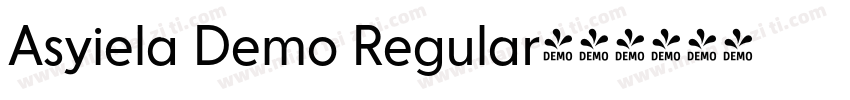 Asyiela Demo Regular字体转换